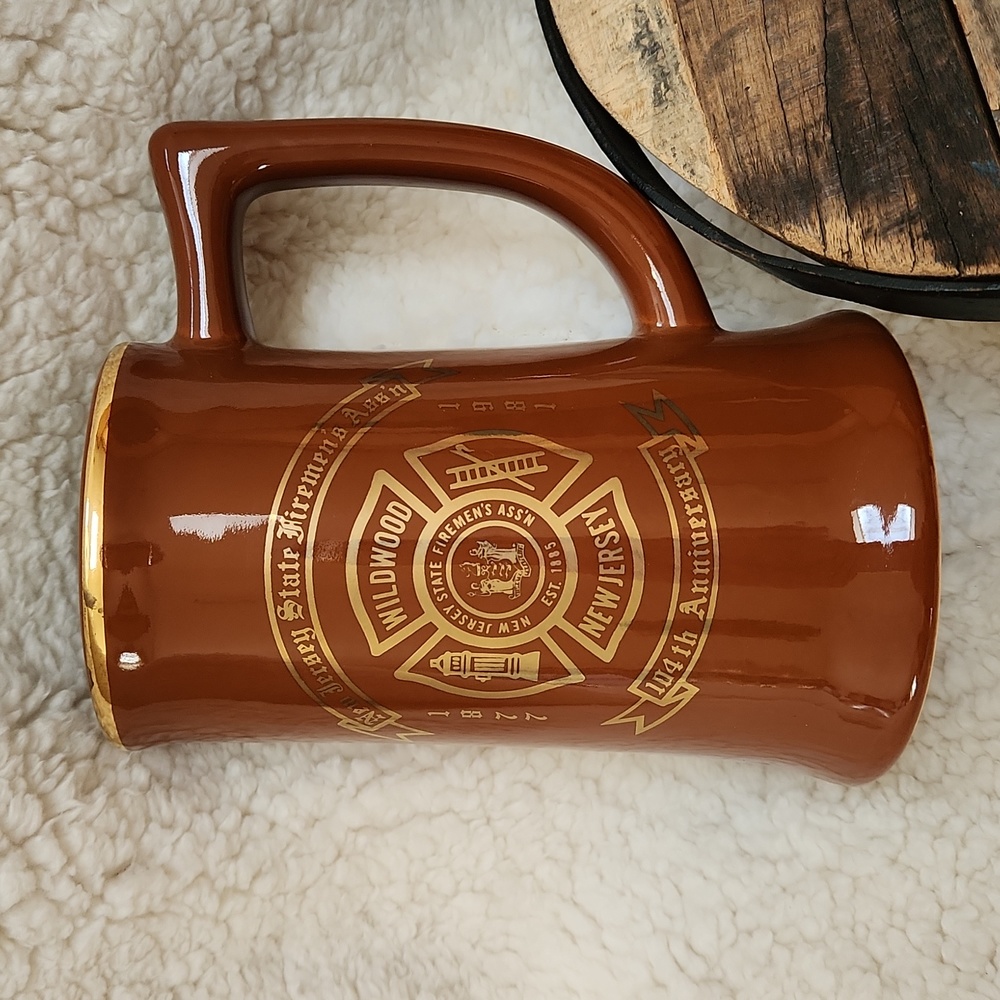 NJ State Firemen's Association 104th Anniversary Beer Stein